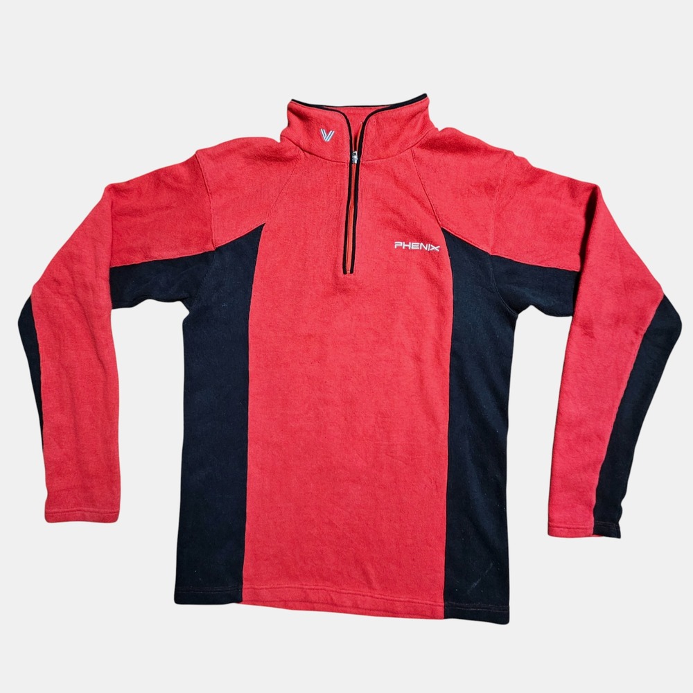 Phenix Half Zip Ski Base Layer Pullover Sweater M Colorblock Hiking Outdoor‎